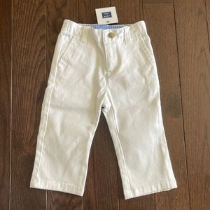 Janie and Jack white pants w/tags